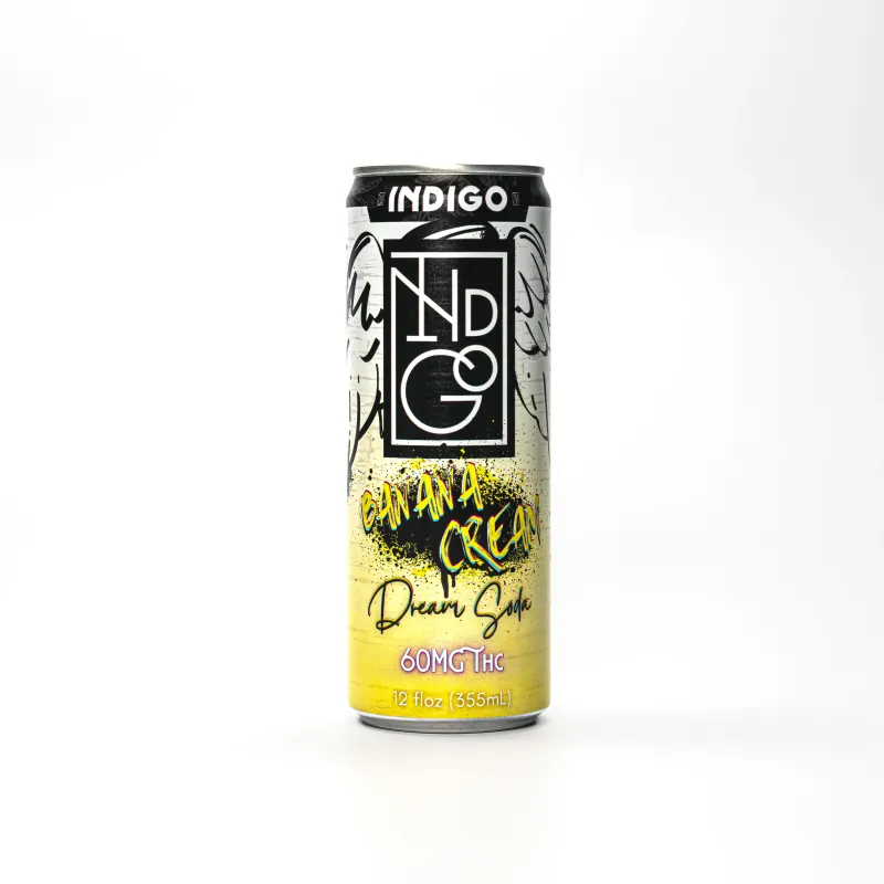 Banana Cream Dream Soda 60mg THC | Indigo