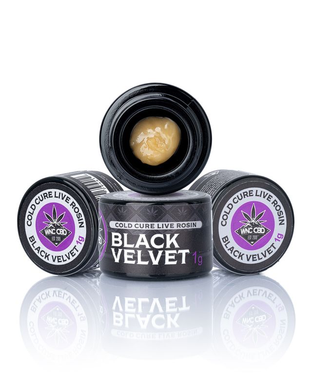 THCa Black Velvet Cold Cure Live Rosin 1g | WNC