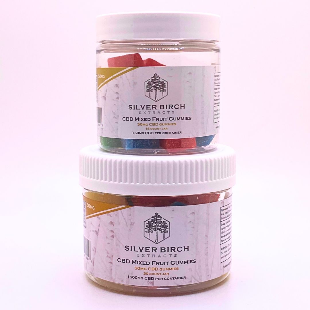 CBD Mixed Fruit gummies 50mg- Silver Birch