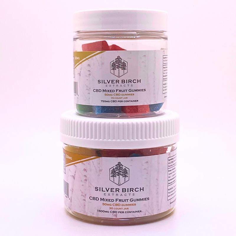 CBD Mixed Fruit gummies 50mg- Silver Birch