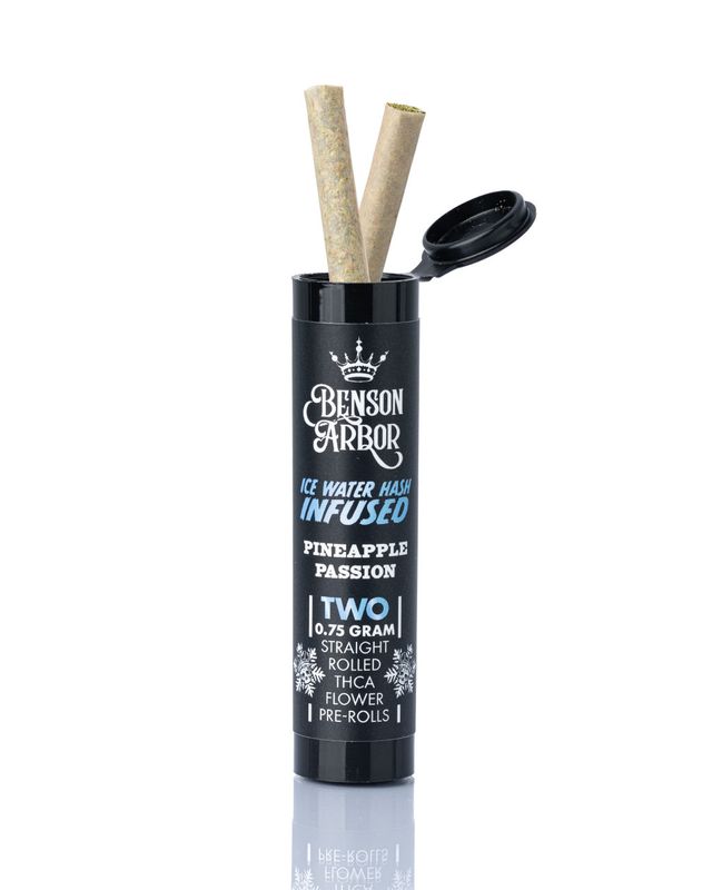 THCa Pineapple Passion Hash Infused Preroll 2pk | Benson Arbor