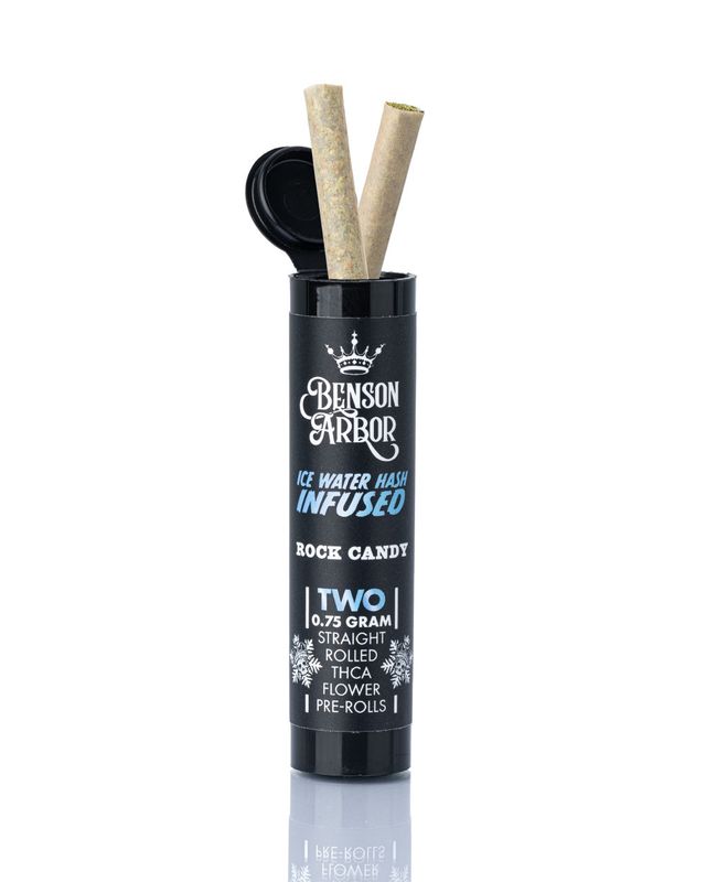 THCa Rock Candy Hash Infused Preroll 2pk | Benson Arbor
