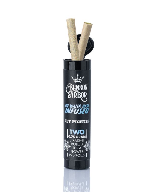 THCa Jet Fighter Hash Infused Preroll 2pk | Benson Arbor