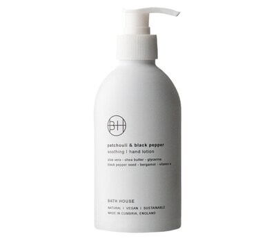 BATH HOUSE Hand Lotion in Patchouli & Black Pepper