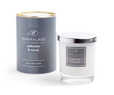 MARMALADE OF LONDON. Cashmere & Cocoa Large Glass Candle