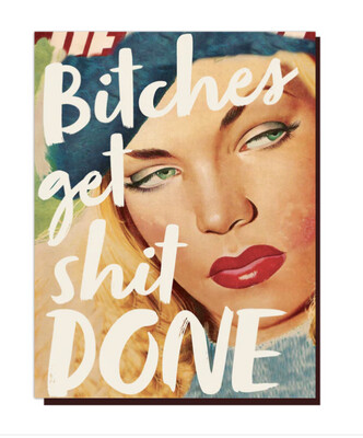 Get Shit Done Greetings card