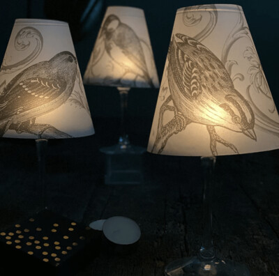 Cut and pierced paper sales lamp shades