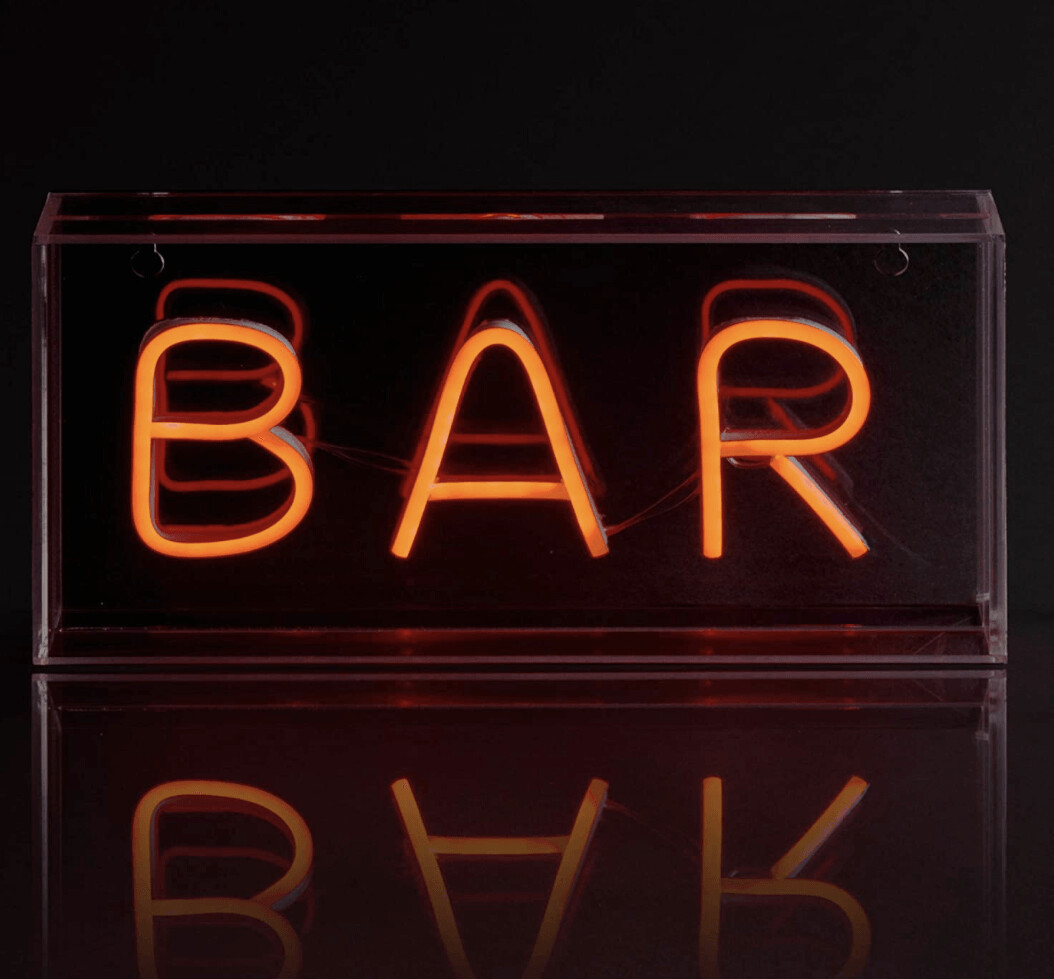 Bar Bright LED Neon USB Powered Dimmable Studio Sign Light Box