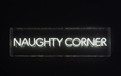Naughty Corner - Bright LED Neon USB Powered Dimmable Studio Sign Light Box