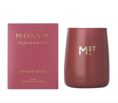 MOSS ST FRAGRANCE Peony Rose Soy Candle 320g
