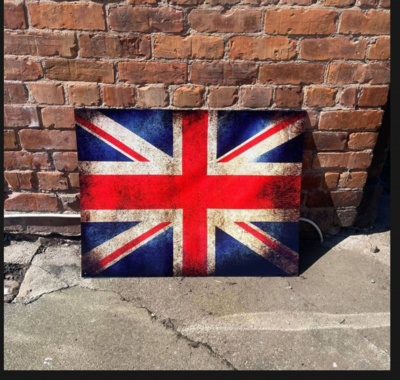 British Union Jack Flag Vintage metal sign