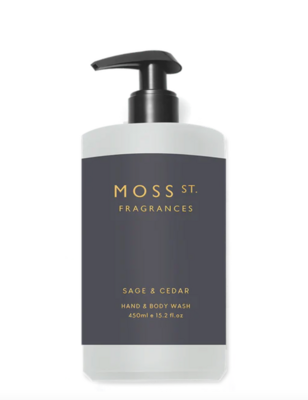 Moss St Sage & Cedar Hand & Body Wash 450ml
