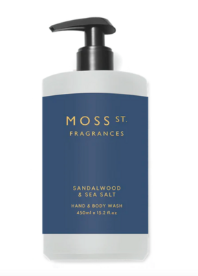 Moss St Sandalwood & Sea Salt Hand & Body Wash 450ml