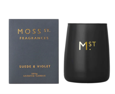 Moss St Suede & Violet Soy Candle