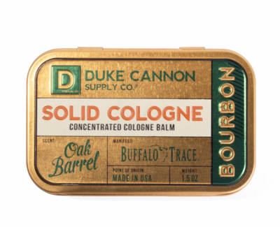 Duke Cannon Solid Cologne - Bourbon - Oak Barrel Scent