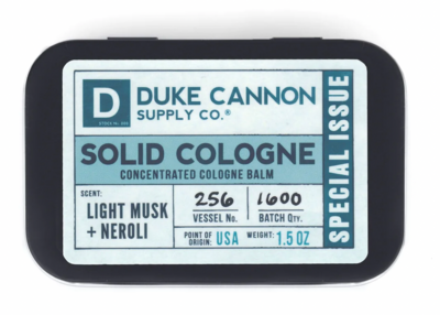 Duke Cannon Solid Cologne - Light Musk + Neroli
