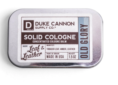 Duke Cannon Solid Cologne - Old Glory - Leaf & Leather