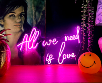 ALL WE NEED IS LOVE LED NEON LIGHT