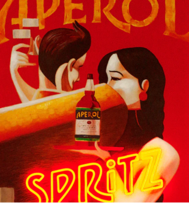 Wall Painting (LED Neon) - APEROL Spritz