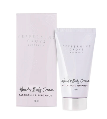 Peppermint Grove Patchouli & Bergamot Hand & Body Cream Tube
