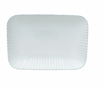 Pearl White Rect. Platter/tray 40cm