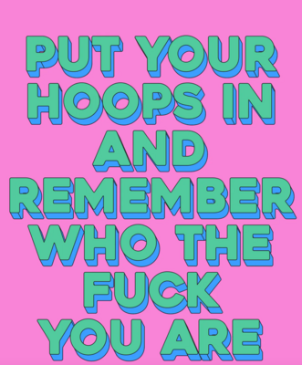 Put In Your Hoops Wall Print