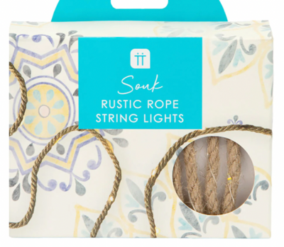 Rustic Rope String Lights - 3m