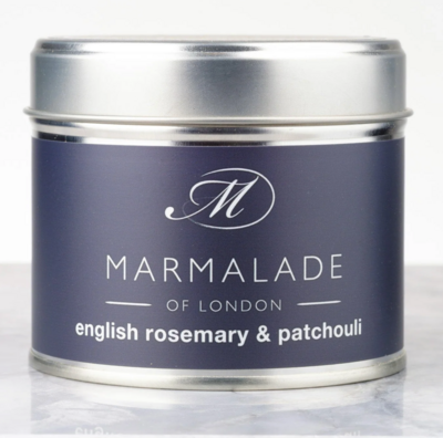 Marmalade of London English Rosemary & Patchouli Medium Tin Candle