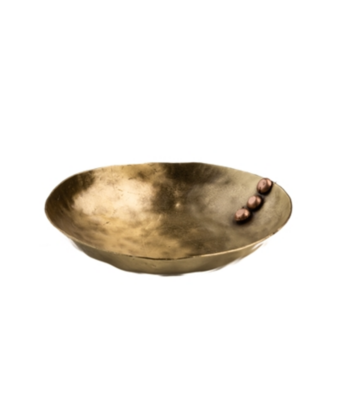 Hammered Brass Dish