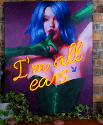 PLAYBOY X I'm All Ears - LED Neon Painting