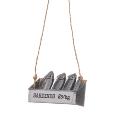 Hanging Crate of Sardines