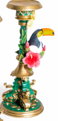 ORNATE TOUCAN CANDLE HOLDER