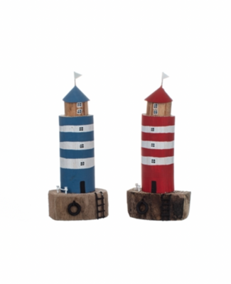 Mixed red and blue Lighthouses