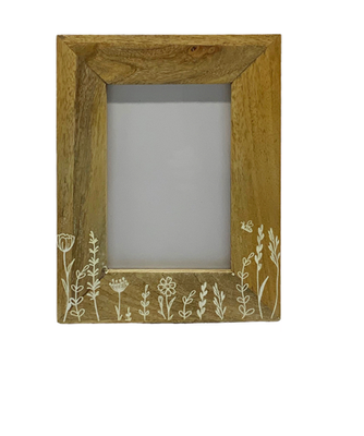Wildflower Etched Photo Frame Large 23cm
