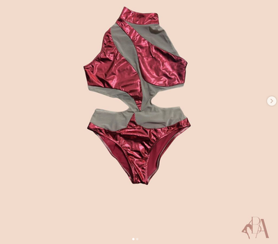 Goddess Bodysuit in Scarlet