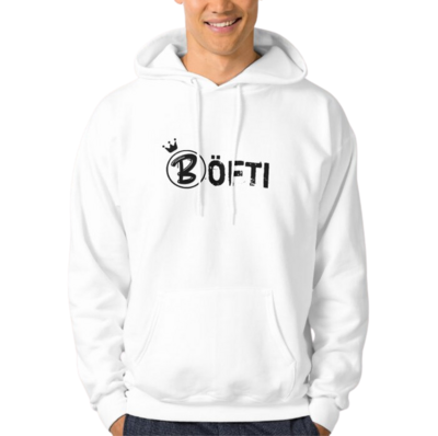 Böfti Hoodie WEISS [Schriftzug] BöfHWSchrAll