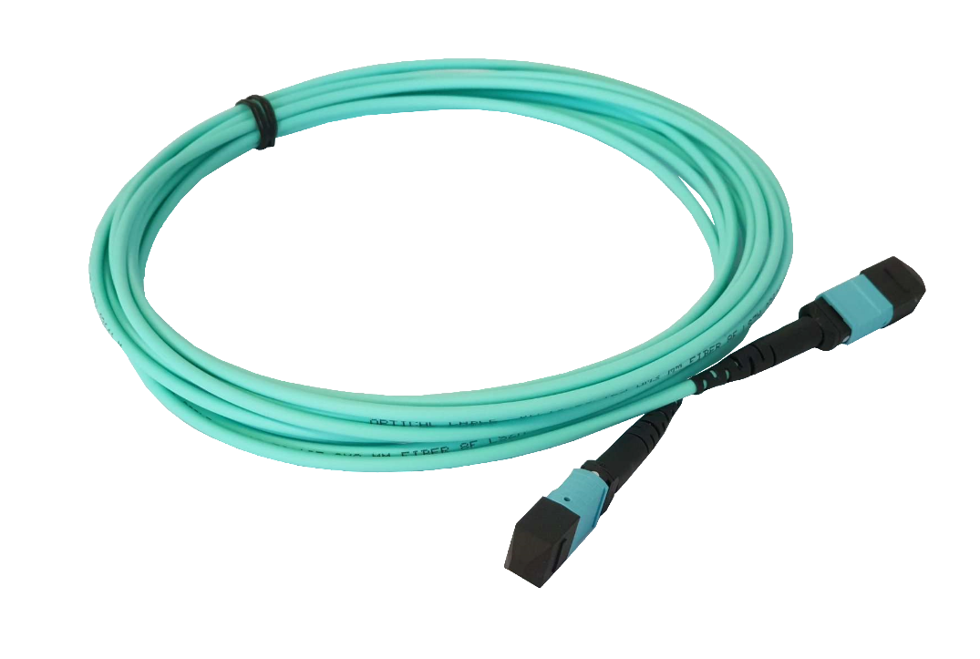 10m, 8 Faser, MPO-MPO, Trunkcable OM3