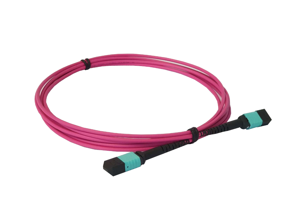 5m, 12 Faser, MPO-MPO Trunkcable OM4