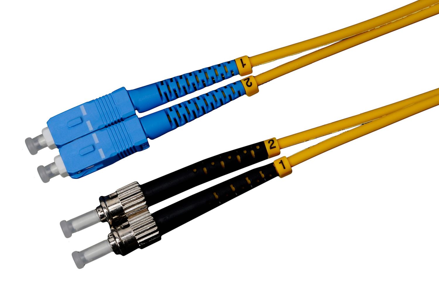 0,5m-20m ST/UPC-SC/UPC Duplex OS2 Glasfaser Kabel