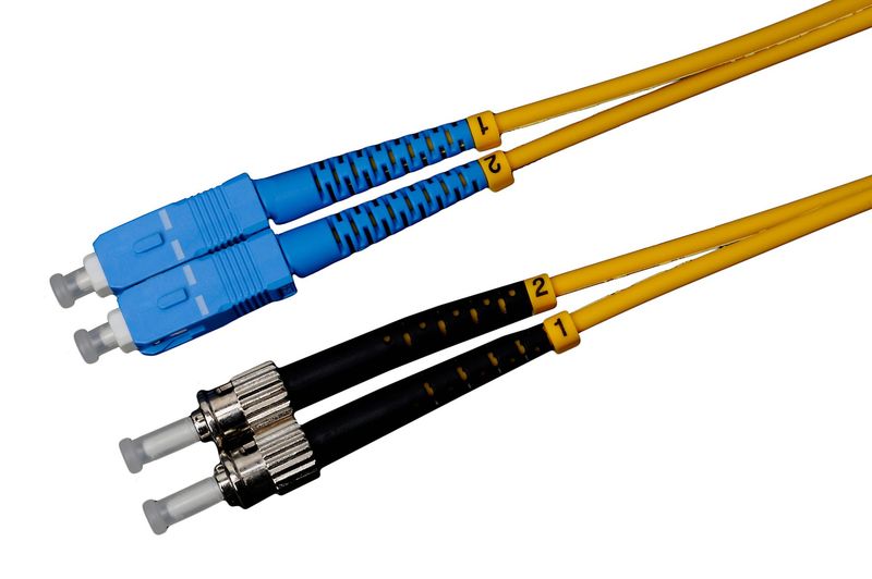 0,5m-20m ST/UPC-SC/UPC Duplex OS2 Glasfaser Kabel 0,5m-20m ST/UPC-SC/UPC Duplex OS2 Glasfaser Kabel