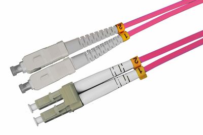 0,5m-20m LC/UPC-SC/UPC Duplex OM4 Glasfaser Kabel