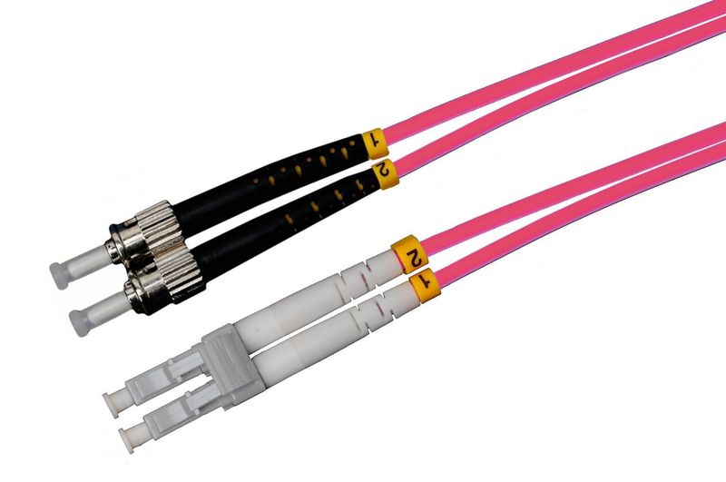 0,5m-15m LC/UPC-ST/UPC Duplex OM4 Glasfaser Kabel 0,5m-15m LC/UPC-ST/UPC Duplex OM4 Glasfaser Kabel
