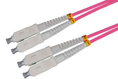 0,5m-15m SC/UPC-SC/UPC Duplex OM4 Glasfaser Kabel