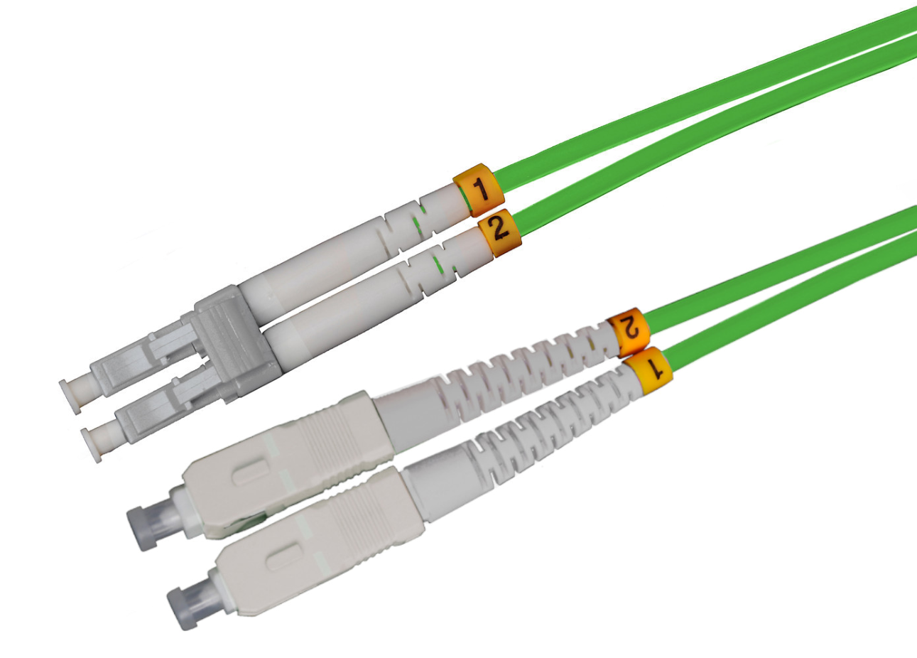 0,5m-200m LC/UPC-SC/UPC Duplex OM5 Glasfaser Kabel