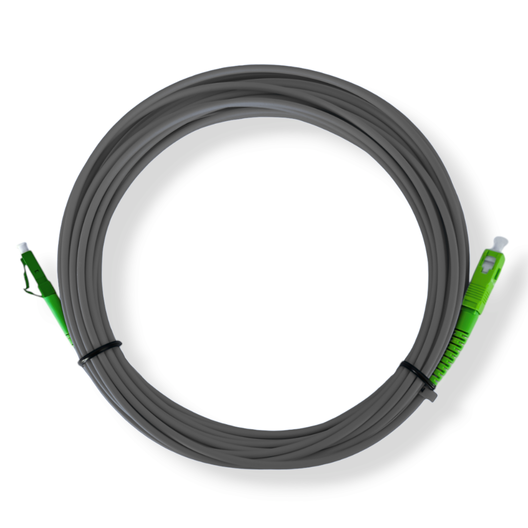 5m-75m LC/APC-SC/APC schwarz Simplex OS2 Glasfaser Kabel
