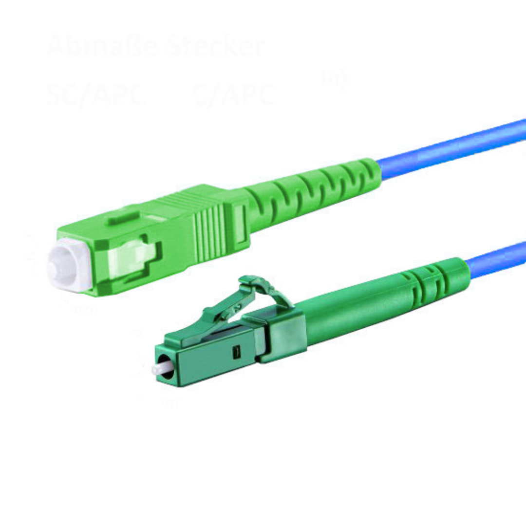 5m-30m LC/APC-SC/APC blau Simplex OS2 Glasfaser Kabel