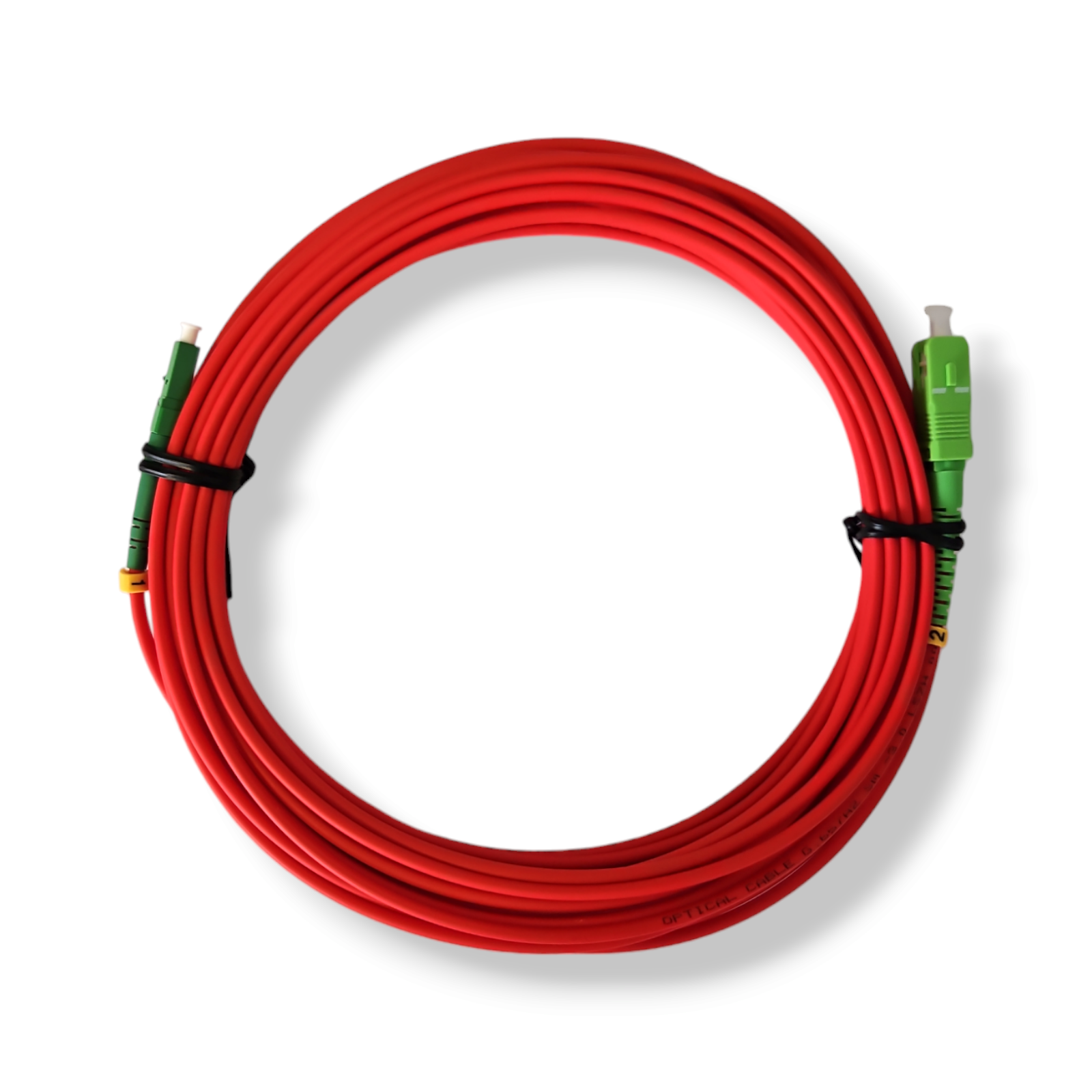 5m-30m LC/APC-SC/APC rot Simplex OS2 Glasfaser Kabel