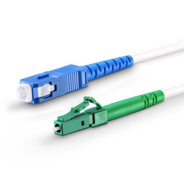 0,25m-75m LC/APC-SC/UPC weiß Simplex OS2 Glasfaser Kabel
