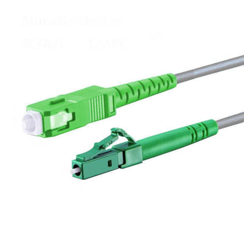 5m-30m LC/APC-SC/APC grau Simplex OS2 Glasfaser Kabel