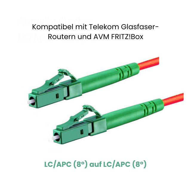 5m-30m LC/APC-LC/APC rot Simplex OS2 Glasfaser Kabel
